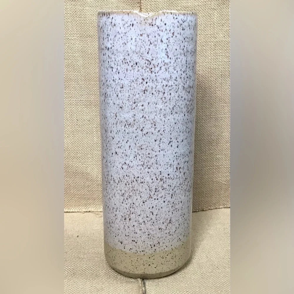 Wizard Of Clay Pottery Tall Cylinder Vase Neutral Cottagecore Minimalist Rustic